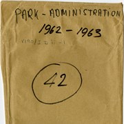 Cover image of Park, Administration. -- 1962-1965