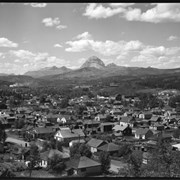 Cover image of [Mountain and town views near Blairmore, Alberta]