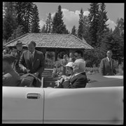 Cover image of H.R.H. [Her Royal Highness] Princess Margaret visit to Banff; July 27, 1958