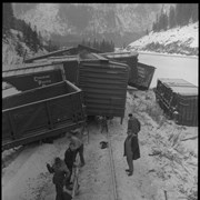 Cover image of C.P.R. [Canadian Pacific Railway] Train Wreck, 1960