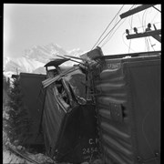 Cover image of C.P.R. [Canadian Pacific Railway] Train Wreck, 1960