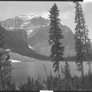 Cover image of Mountain, very old, Temple from Lake Annette (ACC?)