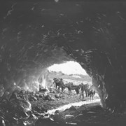 Cover image of Ice cave in Horsethief Glacier (Starbird Glacier), Freeman's party