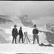 Cover image of Climbers with camera, Robson
