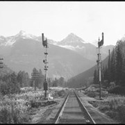 Cover image of Glacier, B.C., Sir Donald, railroad