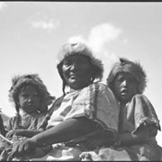 Cover image of Unknown woman with two children