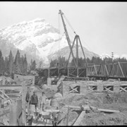 Cover image of Construction of the Bow River bridge