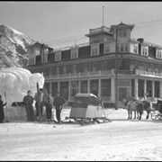 Cover image of Banff Winter Carnival, ice buffalo, Mount Royal Hotel