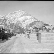 Cover image of Banff Winter Carnival, Banff Avenue during carnival
