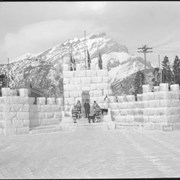 Cover image of Banff Winter Carnival, ice palace on Banff Avenue by Imperial Bank