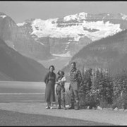 Cover image of A family at Lake Louise