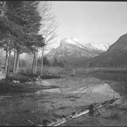 Cover image of Mt. Rundle, auto rd., Minnewanka