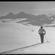 Cover image of Archie Dick on skis, Greenspot? (quartz ridge)
