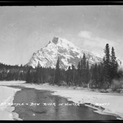 Cover image of Mt. Rundle, Bow River in winter (old)