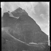 Cover image of Untitled : [train in Kicking Horse Valley at foot of Mount Stephen]