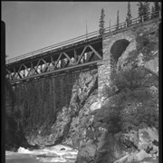 Cover image of Railroad bridge, Kicking Horse Canyon, Field Hill bridge