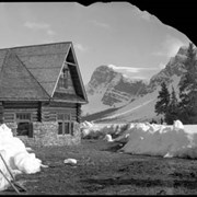 Cover image of Bow Lake, winter, Num-Ti-Jah