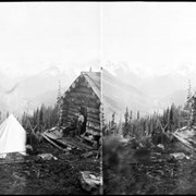 Cover image of Log cabin (double exp?), stereo