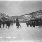 Cover image of Banff Winter Carnival, horse ski-joring races