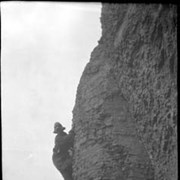 Cover image of Wilcox Pass, Conrad Kain on rock face
