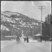Cover image of Banff Winter Carnival, toboggan slide