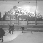 Cover image of Banff Winter Carnival, Ladies hockey match
