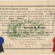 Cover image of Tilikum certificate, 1901