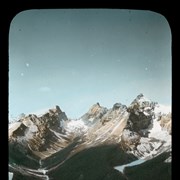 Cover image of Prospectors Peak [Prospector Peaks] West - View of Deltaform [Mountain], Hungabee [Mountain] and [Mount] Biddle