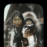 Cover image of Eskimo woman and child, King Island