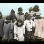 Cover image of Group of Inuit children at Nome, Alaska
