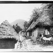 Cover image of Native Huts in the Village of Taboga, Taboga Island, Rep. [Republic] of Panama.  Chozas nativas en el pueblo de Taboga, Isla de Taboga, Rep. de Panama.