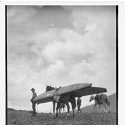 Cover image of [Packhorse Jonas carrying boards for boat]