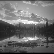 Cover image of Bow River Boathouse, sunset