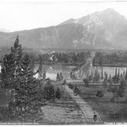 Cover image of 600. Banff and Cascade Mountain, from Sanitarium Hotel