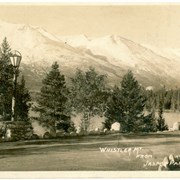 Cover image of Whistler Mt. from Jasper Park Lodge