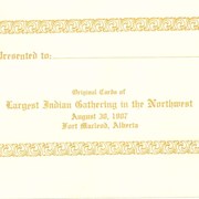 Cover image of Original Cards of Largest Indian Gathering in the Northwest, August 30, 1907, Fort Marleod, Alberta