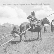 Cover image of Old Time Pigeon Squaw with Travois and Papoose