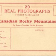 Cover image of 20 Real Photographs, Hand Coloured of Canadian Rocky Mountains, En Route Canadian Pacific Railway
