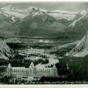 Cover image of Bow River Valley and Banff Springs Hotel, Banff, Alberta