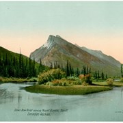 Cover image of Down Bow River showing Mount Rundle, Banff, Canadian Rockies