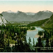 Cover image of Bow River from Banff Springs Hotel, Canadian Rockies