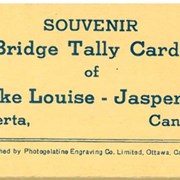Cover image of Souvenir Bridge Tally Cards of Banff-Lake Louise-Jasper Highway Alberta, Canada.