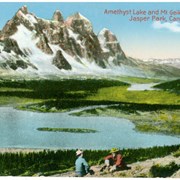 Cover image of Amethyst Lake and Mt. Geikie, Alt. 10,854 ft. Jasper Park, Canadian Rockies
