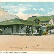 Cover image of C.P.R. Station, Banff, Canadian Rockies