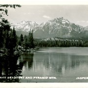 Cover image of Lake Beauvert and Pyramid Mtn. Jasper Park.