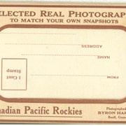 Cover image of Selected Real Photographs to Match Your Own Snapshots, Canadian Pacific Rockies