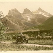Cover image of Hand-Colored Photogravure Banff Canadian Rockies