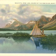 Cover image of Beautiful Bow Lake, Source of the Bow River, Banff National Park