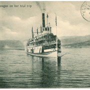 Cover image of S.S. Okanagan on her trial trip