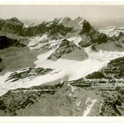 Cover image of Aeroplane View of Peaks in Canadian Rocky Mountains, Courtesy Dept. of National Defence